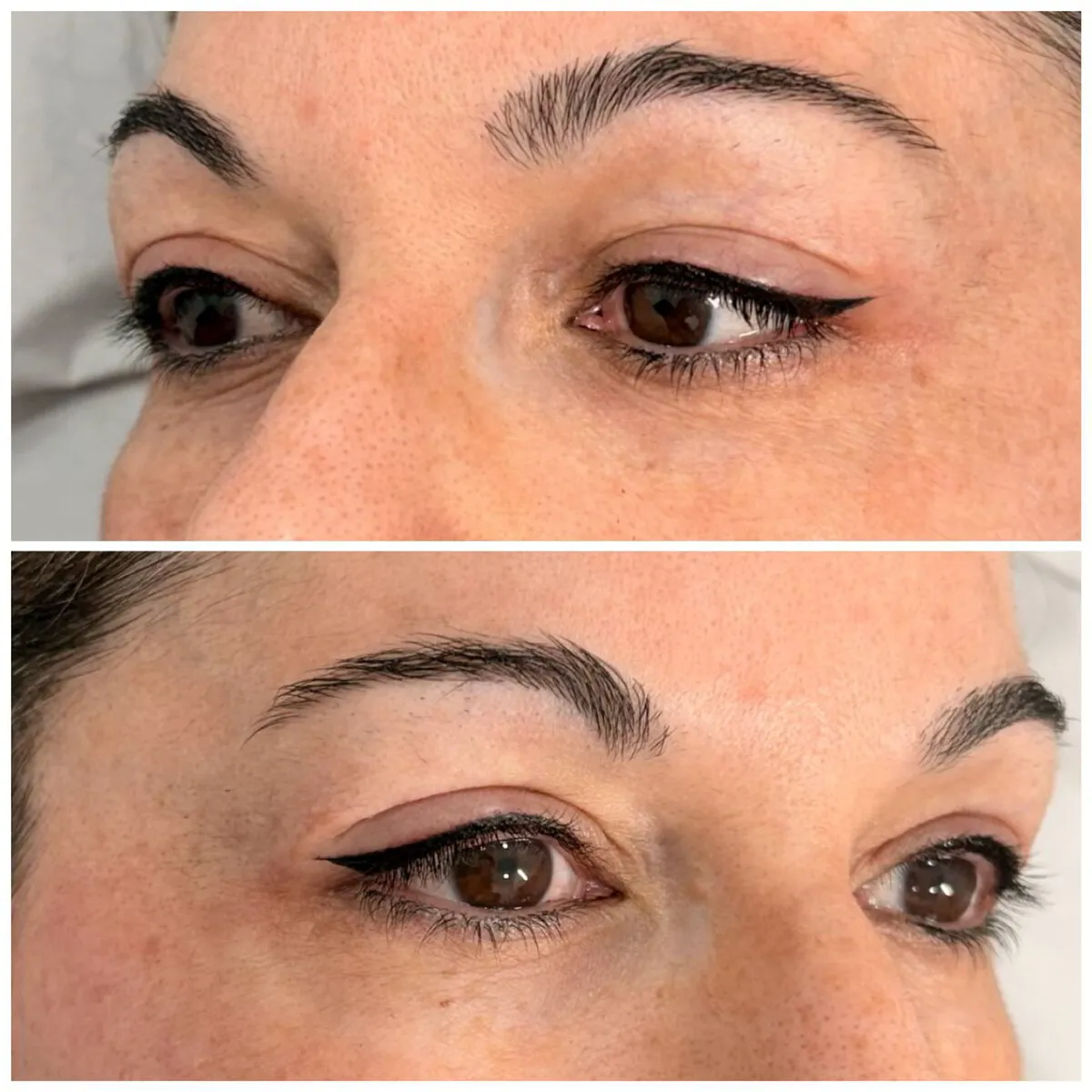 Micropigmentación Eyeliner Barcelona con delineado semipermanente realizado en Sinergy Esthetic